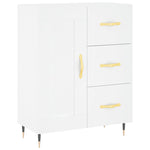 Highboard White 69.5x34x180 cm Engineered Wood 3195995