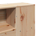 ZNTS Bed Frame without Mattress 140x200 cm Solid Wood Pine 3309878