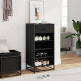 Shoe Rack Black 48x38x97.5 cm Engineered Wood 849209
