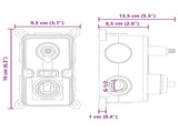 Concealed Shower System Black Stainless Steel 201 42028992