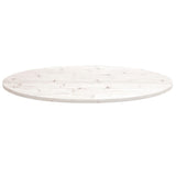 Table Top White 100x50x2.5 cm Solid Wood Pine Oval 824331