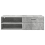 Wooden Cabinet with Drawer High Gloss White 100.5 x 39 x 30 cm 880245