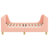 Children's Bed Frame with Headboard Pink 80 x 160 cm 42010855
