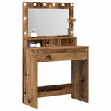 Dressing Table Old Wood 75.5 x 41 x 135 cm Engineered Wood 865116