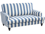 Modern Cuddle Chair, Velvet Single Sofa Armchair with Stripe, Turned Legs and Wide Seat, Upholstered T3398P343470