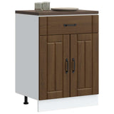 Kitchen Base Cabinet Lucca Brown Oak Engineered Wood 853734