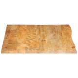Table Top Live Edge 90x80x2.5 cm Solid Wood Mango 370459