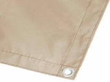Balcony Privacy Screen 180 x 800 cm Fabric with PU Coated Beige 42036460
