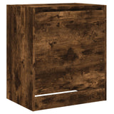 Shoe Cabinet Smoked Oak 60x42x69 cm Engineered Wood 839984