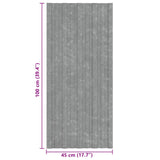 Roof Panel 12 pcs Silver 100 x 45 cm Galvanised steel 42047131