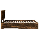 Bed Frame with Drawer with Headboard Manual Engineered Wood 3410314