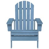 Garden Chair Blue Solid fir wood Medium Ergonomic 315875