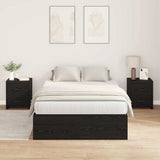 Storage Bed Frame Black Oak 120 x 190 cm Engineered Wood 3335422