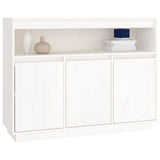 ZNTS Sideboard White 104.5x34x80 cm Solid Wood Pine 814390