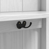 Hallway Cabinet FLORO White 50 x 40 x 158 cm Solid Pine Wood 42011246