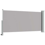 Patio Retractable Side Awning 120 x 300 cm Grey 45189