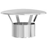 Rain Cover Chimney Silver 35 x 35 x 20 cm Stainless Steel 42008458