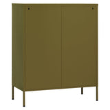 Storage Cabinet Olive Green 80x35x101.5 cm Steel 336171