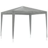 Party Tent 250 x 250 x 240 cm Light Grey PE and Steel 42032987