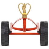Wheeled Sprinkler Sled with Rotatable Head Red Steel 4005276