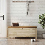 Storage Box with Cushion Sonoma Oak 105x40x45 cm 3279329