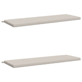 2-Piece Bench Cushions SOEST 2 pcs 100% Polyester White 949377
