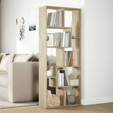 Room Divider Bookcase Sonoma Oak 67x25x161.5 cm Engineered Wood 858077