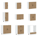14 Piece Kitchen Cabinet Set "Lucca" Artisan Oak Engineered Wood 3314990