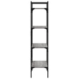 Bookcase 4-Tier Grey Sonoma 56x31.5x138.5 cm Engineered Wood 833341