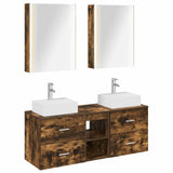 Bathroom Furniture Set 5 pcs Smoked Oak 3406811