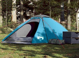 Camping Tent Dome 4-Person Blue Waterproof 94770