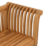 Garden Bench Brown 127.5 x 52 x 80 cm Solid teak wood 42006347