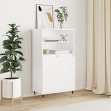 Highboard White 60x36x110 cm Engineered Wood 831476