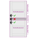 Interior Door Natural 86 x 198.5 cm Plywood 42047159