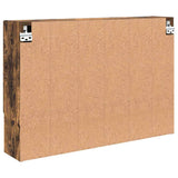 Mirror Cabinet Smoked Oak 80 x 17 x 55 cm Engineered Wood 883359