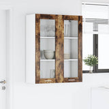 Hanging Cabinet Smoked Oak 80 x 31 x 100 cm Engineered Wood 884398
