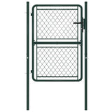 144404 Garden Gate Steel 100x125 cm Green