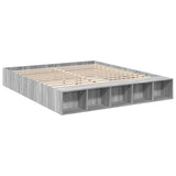 Bed Frame without Mattress Grey Sonoma 200x200 cm 3280543