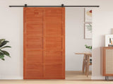Barn Door Wax brown 80 x 2.5 x 208 cm Solid Pine Wood 42047151