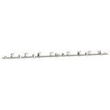 Sliding Door Hardware Kit 366 cm Stainless Steel Silver 3295767