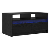 Coffee Table Black Oak 90 x 50 x 45 cm Engineered Wood 8004684