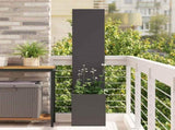 Garden Privacy Screen Black 32 x 32 x 150 cm Cold-rolled steel 876371