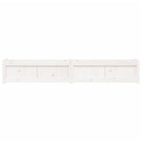 Garden Planter White 180x31x31 cm Solid Wood Pine 837496