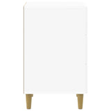 Bedside Cabinet with Drawer High Gloss White 43 x 41 x 66.5 cm 894559