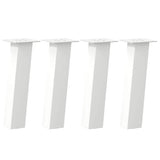 Coffee Table Legs 4 pcs White 30 cm Steel 4012497