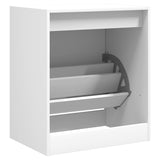 Shoe Cabinet White 60x42x69 cm Engineered Wood 839980