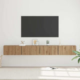 TV Cabinet Set 4 pcs Artisan Oak Engineered Wood 3393572