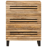 Sideboards 2 pcs 60x34x75 cm Solid Wood Rough Mango 3217078