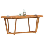 Garden Dining Table Oval 200x90x75 cm Solid Wood Acacia 4108137