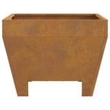 Fire Pit Brown 50 x 50 x 38 cm Weathering Steel 858943